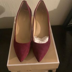 Michael kors suede heels